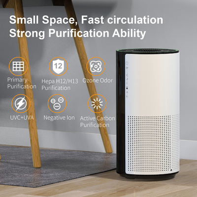 House Child Lock Room Hepa Air Purifier With LED Touchscreen Display