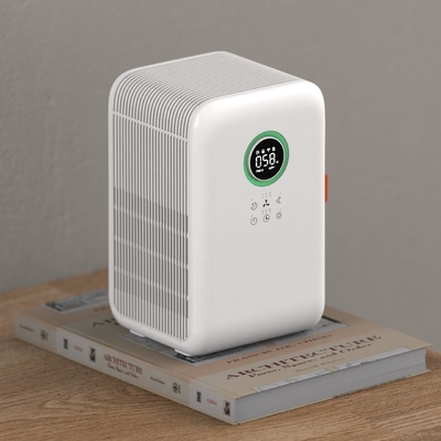 Intelligent Room Air Purifier With Humidifier Hepa Ivory white  Color