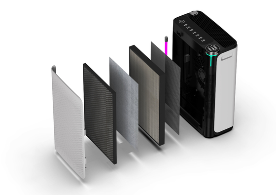 Humidity Sensor Room Air Purifier Tuya WiFi Control With Spray Humidifier