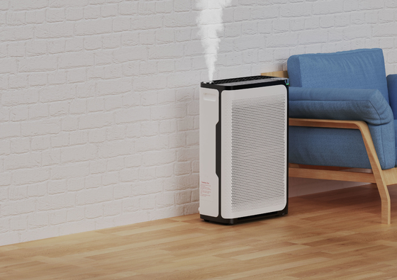 Humidity Sensor Room Air Purifier Tuya WiFi Control With Spray Humidifier