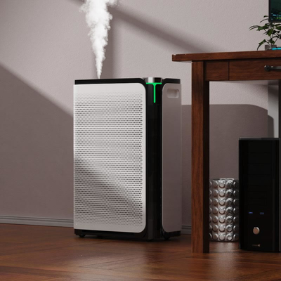 White Hepa Filter Air Purifier Auto Mode High Sensitivity Air Quality Sensor