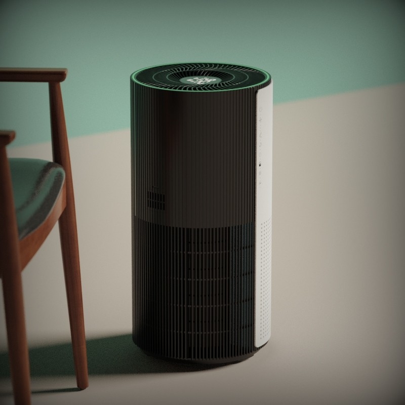Room Appliances UVC UVA Portable Air Purifier 3 Speed Adjustment