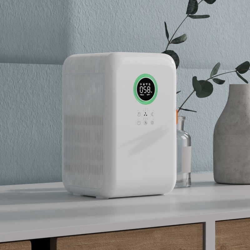 Office Desktop Smart Air Purifier Anion Function Fog Free Humidification
